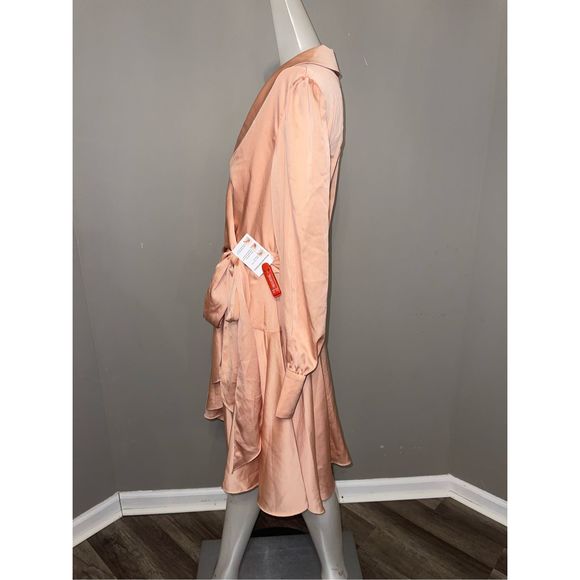 Mac Duggal Short Wrap Dress Size US2 $398 - Picture 7 of 10